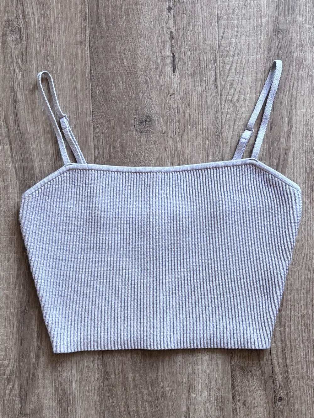 Babaton Sculpt Knit Ribbed Cami Crop Top